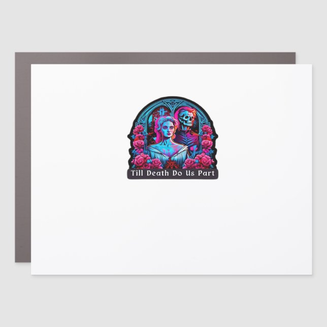 Till Death Do Us Part Classic – Sloth & Soulmate Car Magnet (Front)
