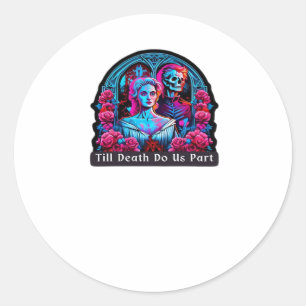 Till Death Do Us Part Classic – Sloth & Soulmate Round Sticker