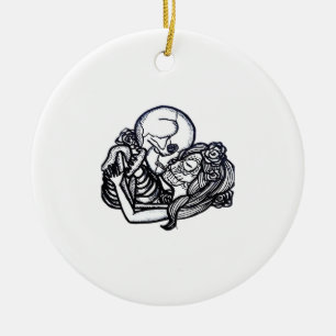 Till Death Do Us Part Classic – Spooky Skeleton Sl Ceramic Ornament