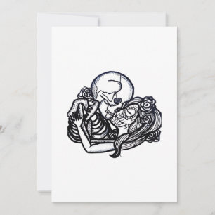 Till Death Do Us Part Classic – Spooky Skeleton Sl Holiday Card