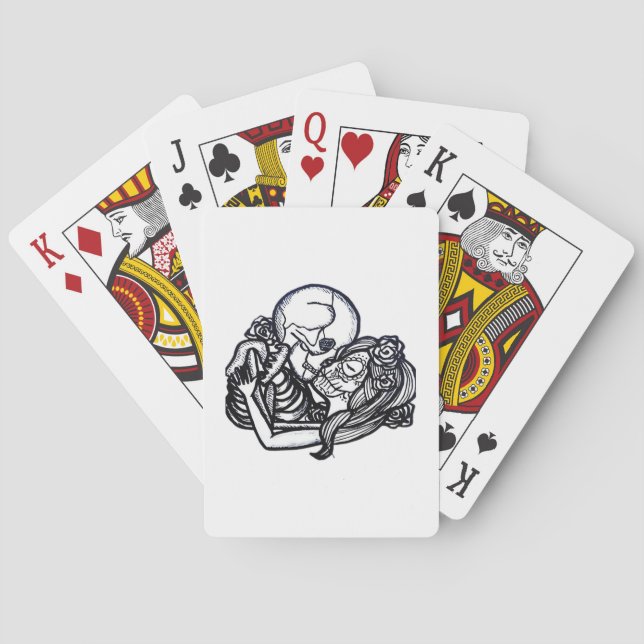 Till Death Do Us Part Classic – Spooky Skeleton Sl Poker Cards (Back)