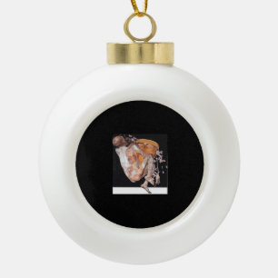 Till Death Do Us Part Classic – Spooky Soulmate Qu Ceramic Ball Christmas Ornament
