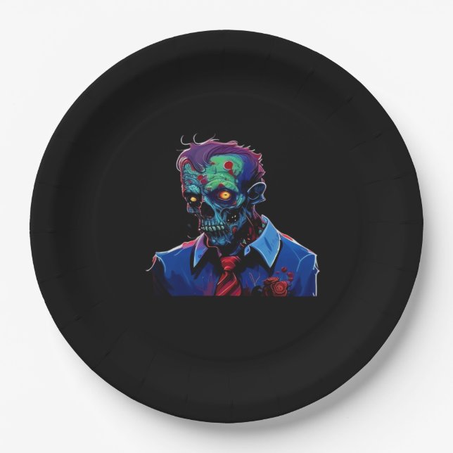 Till Death Do Us Part – Commitment Design Paper Plates (Front)