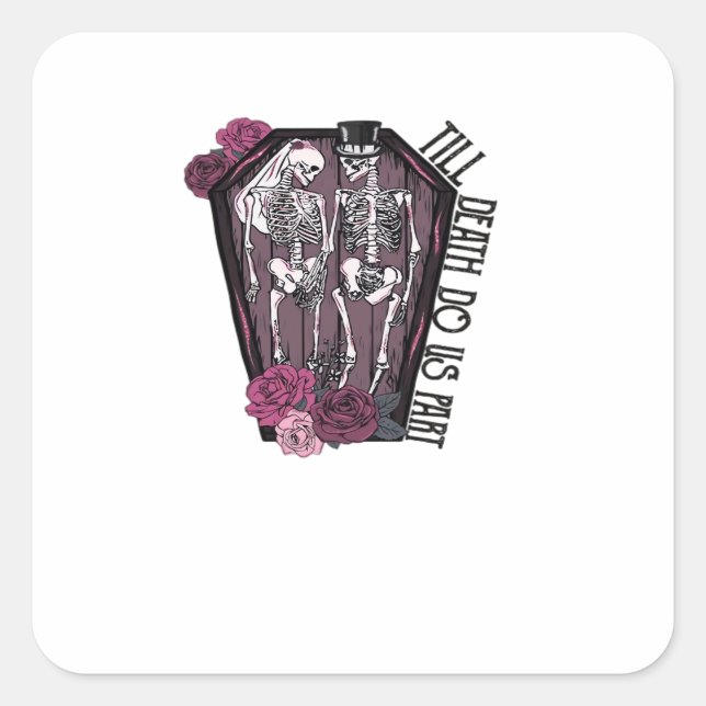 Till Death Do Us Part, Costume Idea Square Sticker (Front)