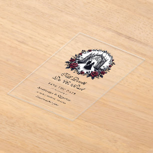 Till Death Do Us Part Elegant Goth Save the Date 