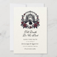 Till Death Do Us Part Elegant Goth Save the Date