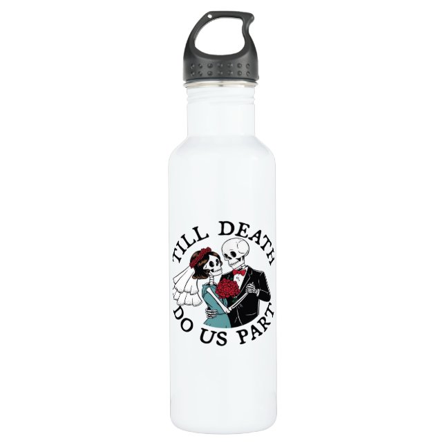 Till Death Do Us Part Essential – Sloth Meets Reap Stainless Steel Water Bottle (Front)