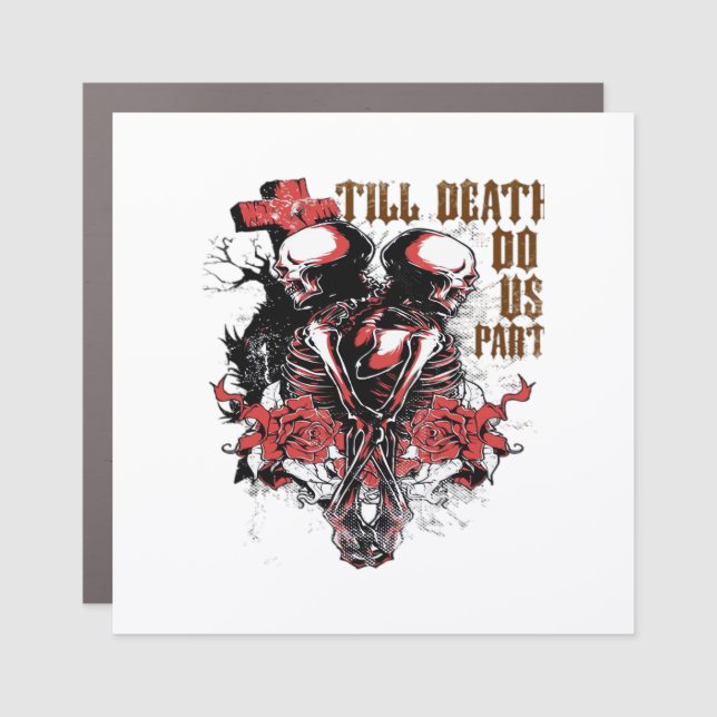 Till Death Do Us Part Essential – Spooky Soulmate  Car Magnet (Front)