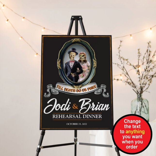 Till Death Do Us Part foam board welcome sign (Creator Uploaded)