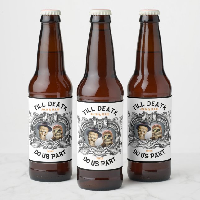 Till Death Do Us Part Food and Beverage Label Set (Bottles)