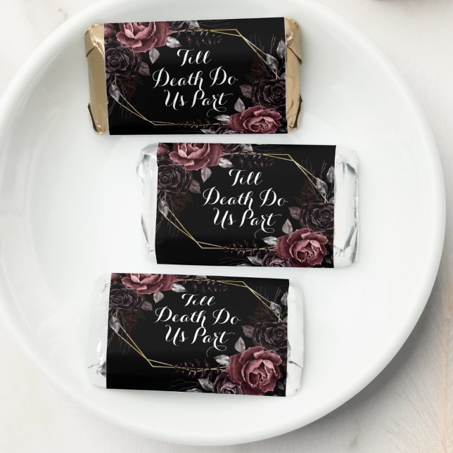 Till Death Do Us Part | Gothic Black Floral Favors (Creator Uploaded)