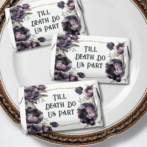 Till Death Do Us Part  Gothic Black Peony Floral Hersheys Miniatures