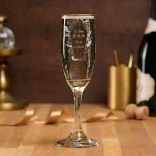 Till Death Do Us Part Gothic Floral Black Wedding Champagne Flute