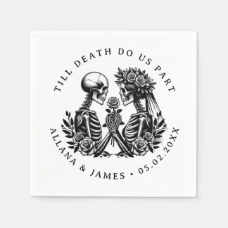 Till Death Do Us Part Gothic Napkins