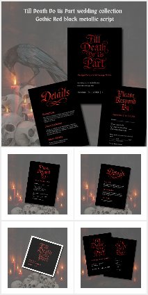 Till Death Do Us Part – Gothic Red & Black Wedding