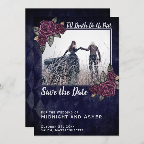 Till Death Do Us Part Gothic Rose Save the Date