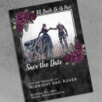 Till Death Do Us Part Gothic Rose Save the Date