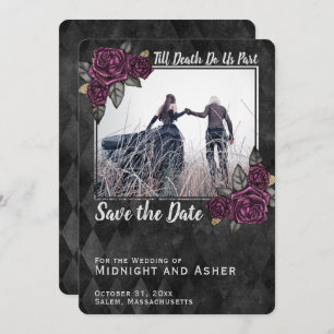 Till Death Do Us Part Gothic Rose Save the Date