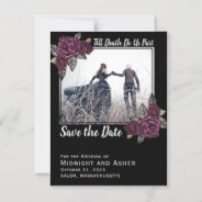Till Death Do Us Part Gothic Rose Save The Date Magnetic Invitation at Zazzle