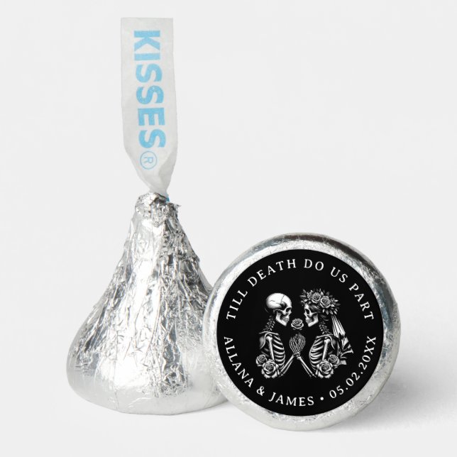 Till Death Do Us Part Gothic Wedding Hershey®'s Kisses® (Front)