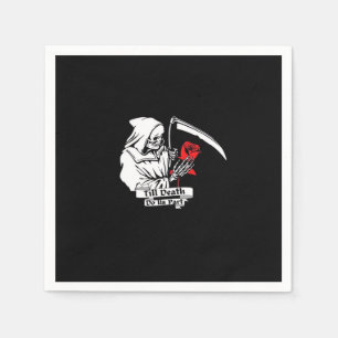 Till Death Do Us Part – Grim Reaper Love Napkins