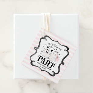Till Death Do Us Part Halloween Bridal Shower Favor Tags