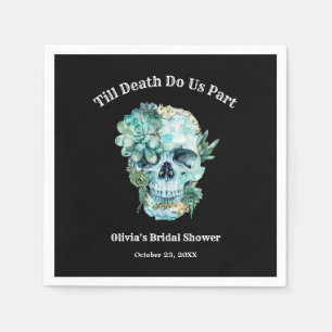 Till Death Do Us Part Halloween Bridal Shower Napkins