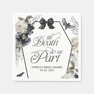 Till Death Do Us Part Halloween Bridal Shower   Napkins