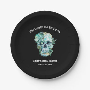 Till Death Do Us Part Halloween Bridal Shower Paper Plates