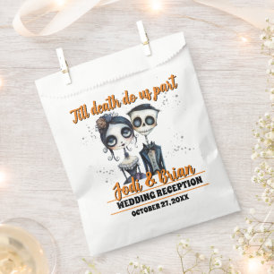Till Death Do Us Part Halloween Wedding Favor Bag