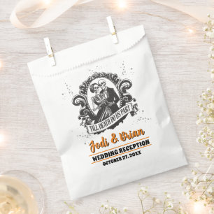Till Death Do Us Part Halloween Wedding  Favor Bag