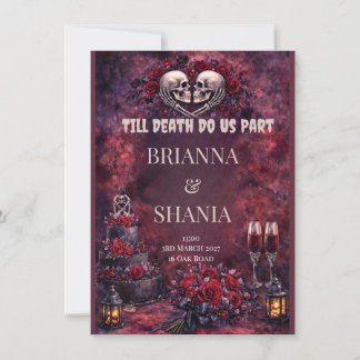 Till Death Do Us Part Invitation