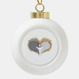 Till Death Do Us Part - Kamunono Orugaron Essentia Ceramic Ball Christmas Ornament