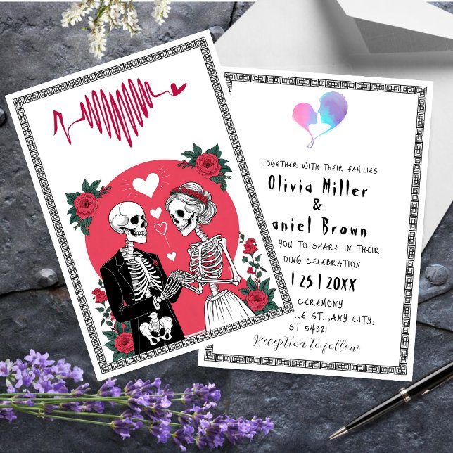 Till Death Do Us Part | magic Skeleton Wedding Invitation (Creator Uploaded)