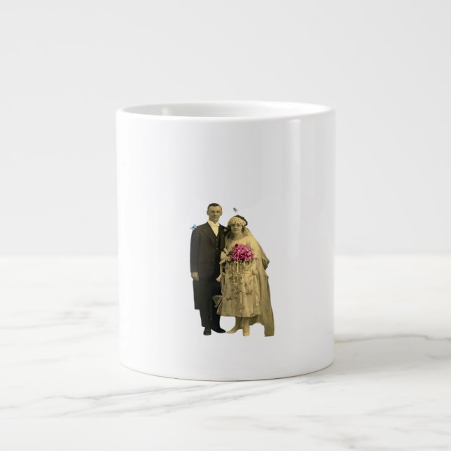 Till Death Do Us Part Meme Classic Style Giant Coffee Mug (Front)