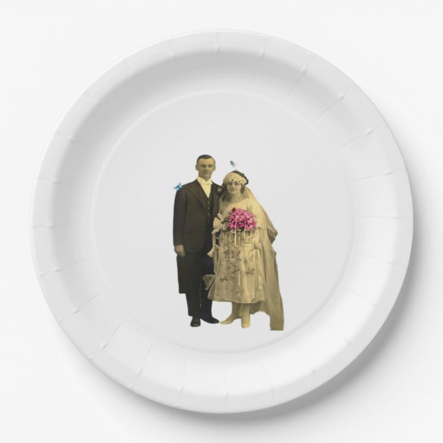 Till Death Do Us Part Meme Classic Style Paper Plates (Front)