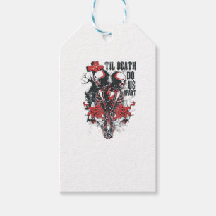 Till Death Do Us Part – Minimalist Skeleton Art Fo Gift Tags