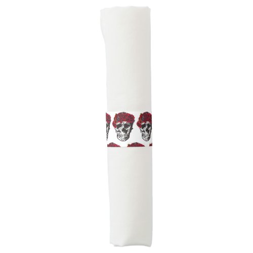 Till Death Do Us Part Napkin Red Rose Wedding Cake Napkin Bands