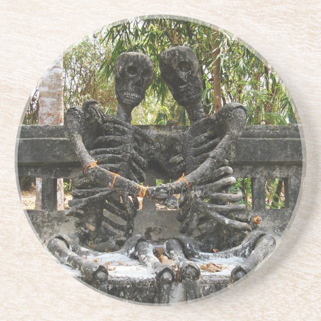 Till Death Do Us Part ... Nong Khai, Thailand Drink Coaster (Front)