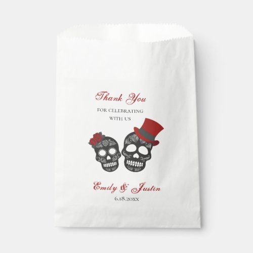 Till Death Do Us Part  Personalized Wedding  Favor Bag