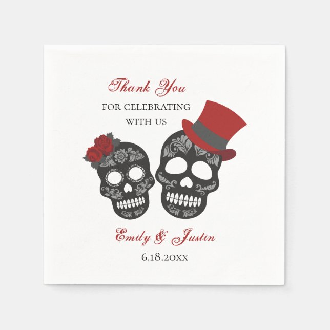 Till Death Do Us Part | Personalized Wedding Napkins (Front)