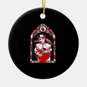 Till Death Do Us Part Plague Doctor Classic Love M Ceramic Ornament