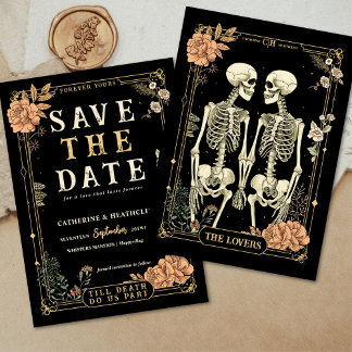 Till Death Do Us Part | save the date Invitation