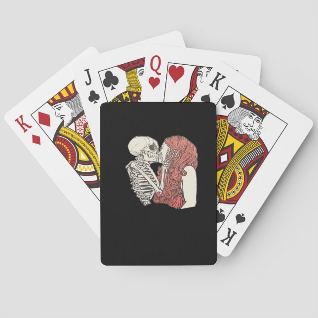 Till Death Do Us Part Skeleton Art Classic Poker Cards (Back)