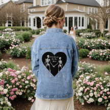 Till Death Do Us Part Skeleton & Black Heart