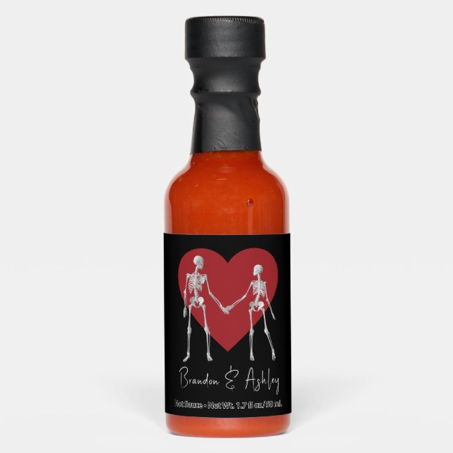 Till Death Do Us Part Skeleton Black Hot Sauces (Front)