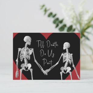 Till Death Do Us Part Skeleton Black RSVP