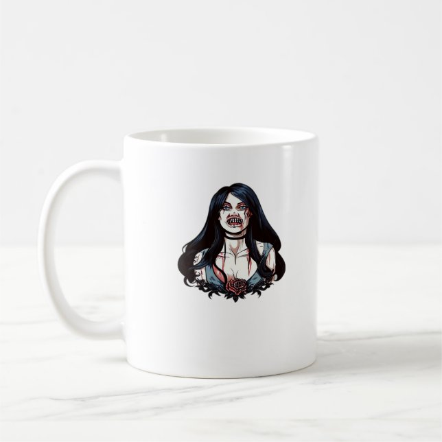 Till Death Do Us Part Skeleton Couple Classic  Coffee Mug (Left)