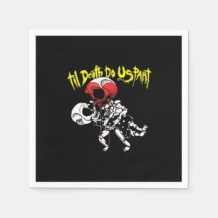 Till Death Do Us Part – Skeleton Couple Forever Napkins