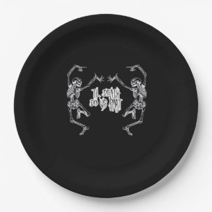 Till Death Do Us Part Skeleton Design Paper Plates
